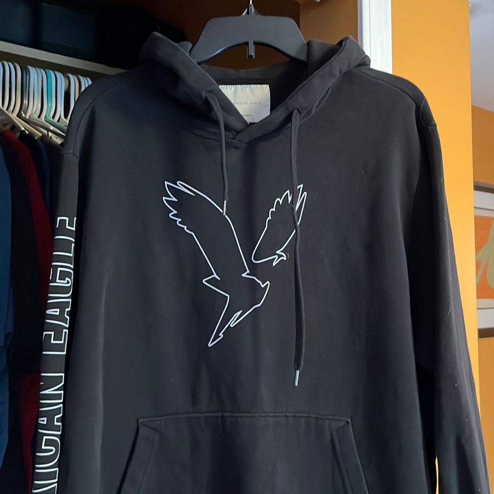 Mens Large Black Hoodie